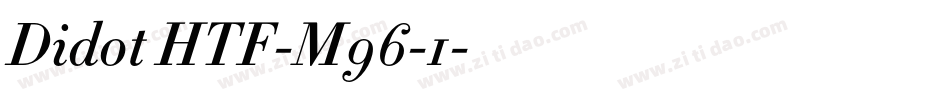 Didot HTF-M96-1字体转换